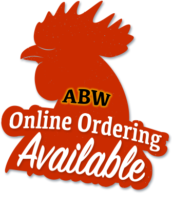  ABW Online Ordering Available hot wings, seafood, philly steak, burgers, grilled fish, wraps